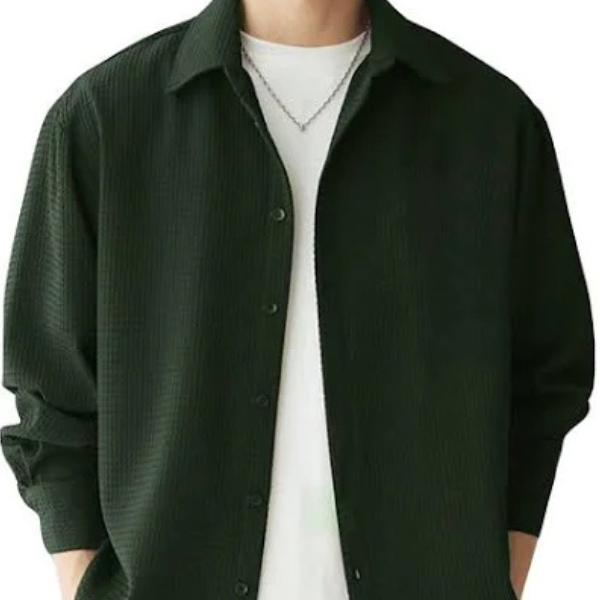 Leriya Fashion Men’s Textured Regular Fit Casual Fancy Full Sleeve Shirt