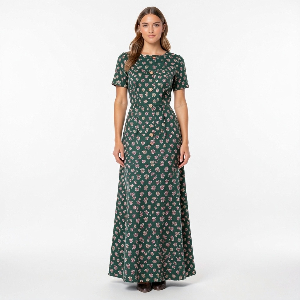 Ganpact cotton printed gown